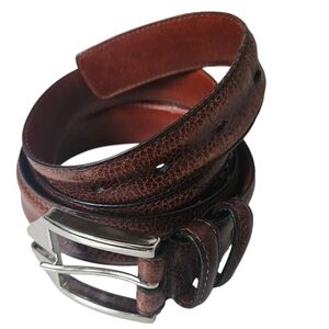 Johnston & Murphy Handcrafted Italian Calfskin Belt Men 38